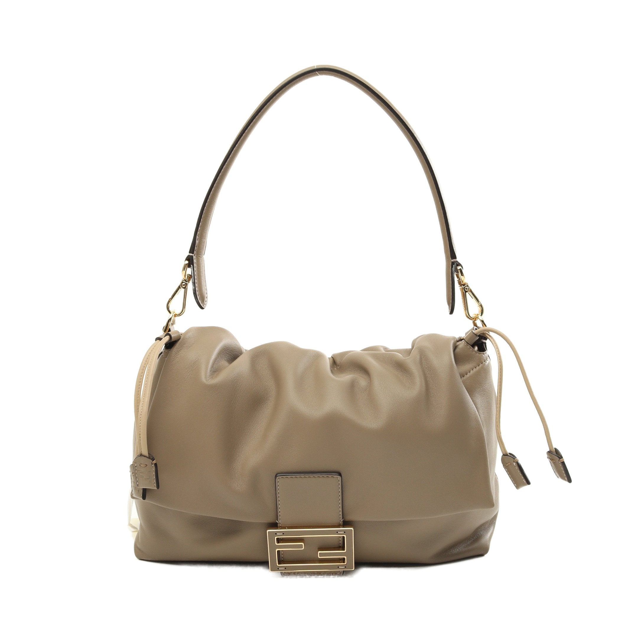 マンマバゲット ラージ ワンショルダーバッグ レザー グレーベージュ