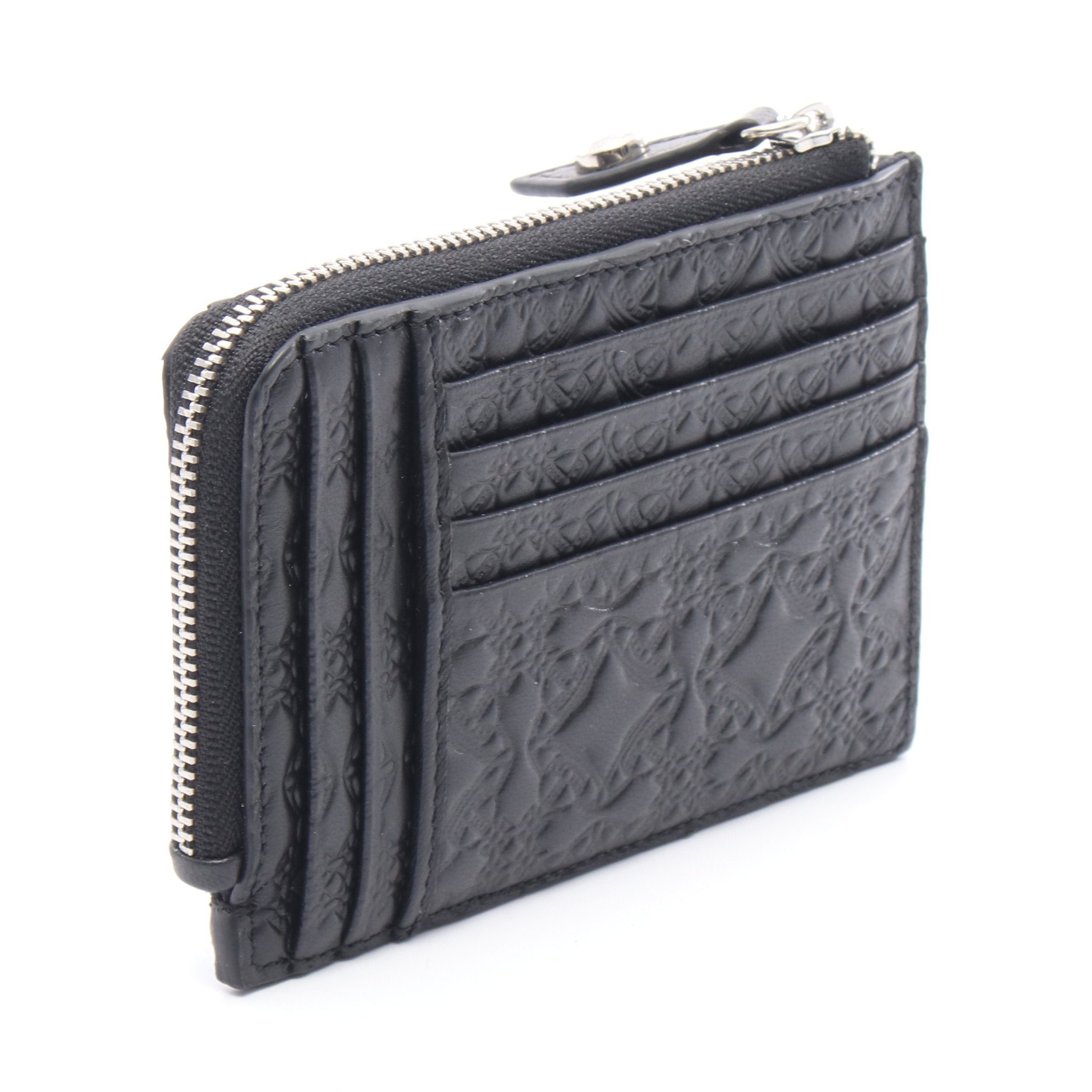 オーブ カードケース コインケース レザー ブラック ヴィヴィアン