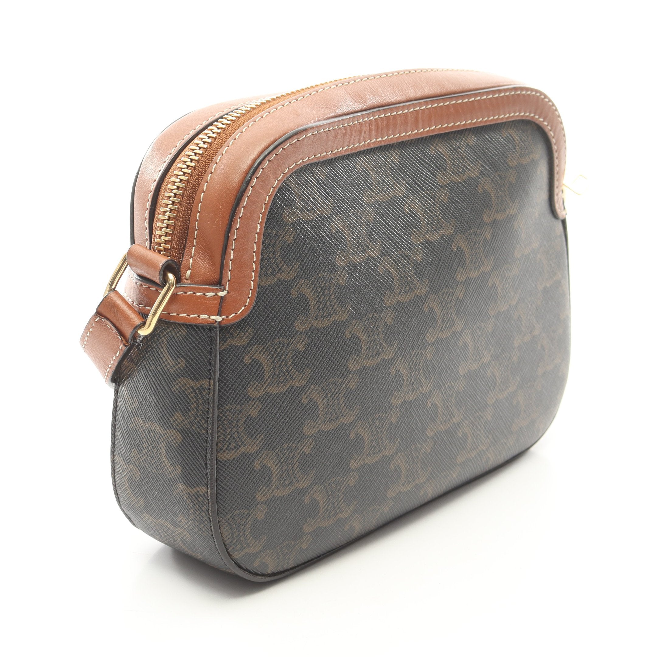 スモール カメラバッグ トリオンフ ショルダーバッグ PVC レザー