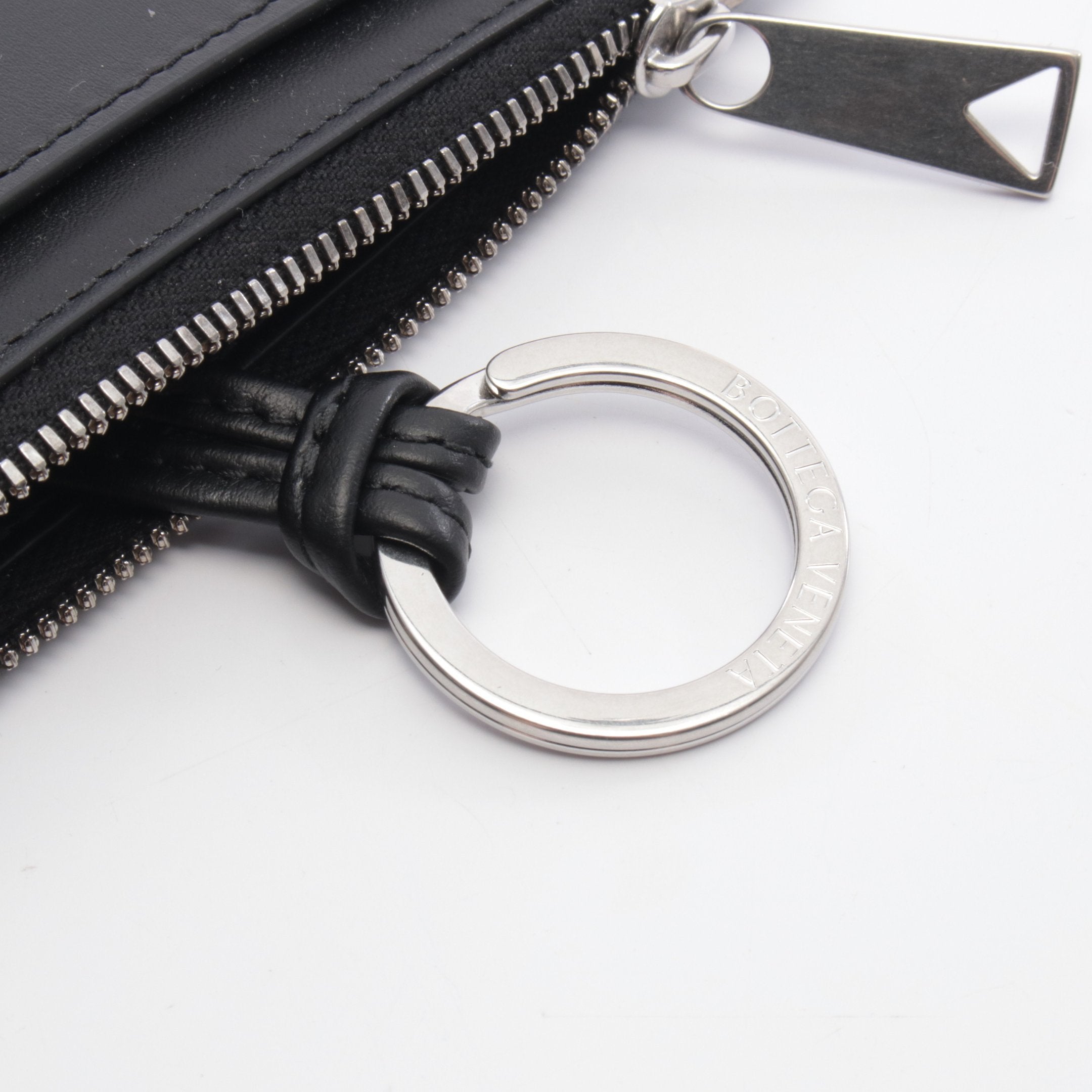 イントレチャート キーポーチ コインケース レザー ブラック