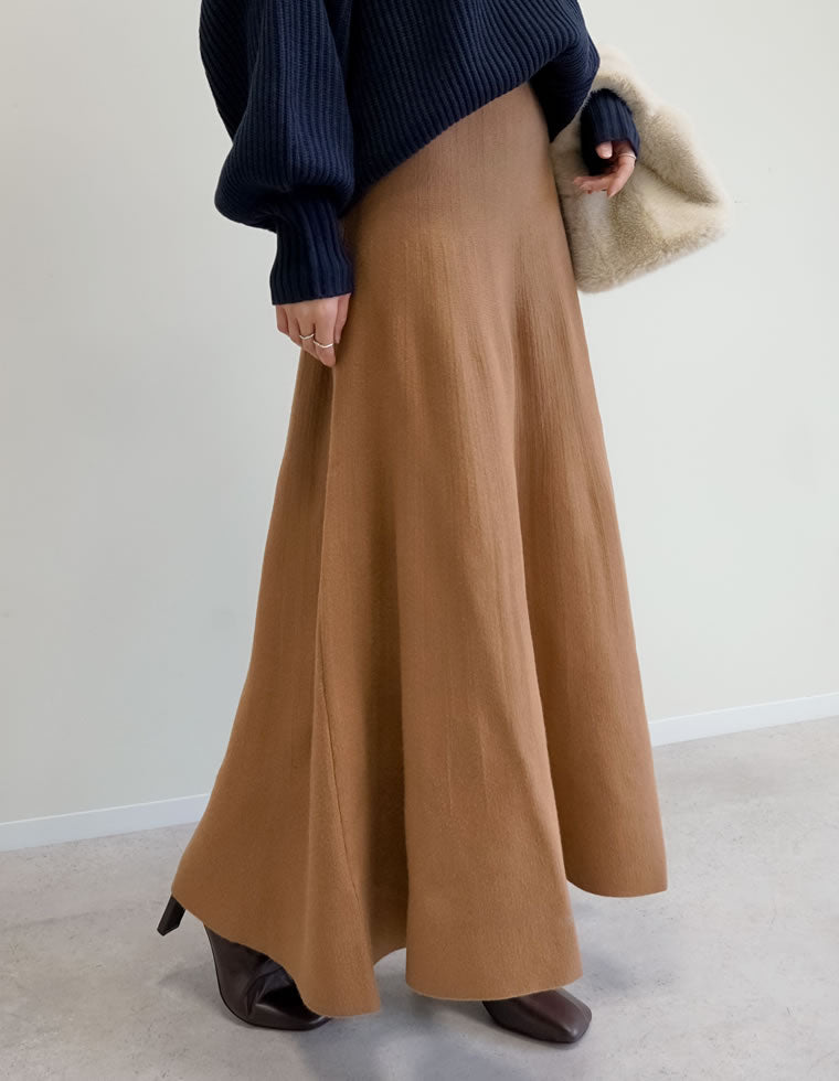 ミラノリブフレアニットスカート - スカート通販 | 人気レディース