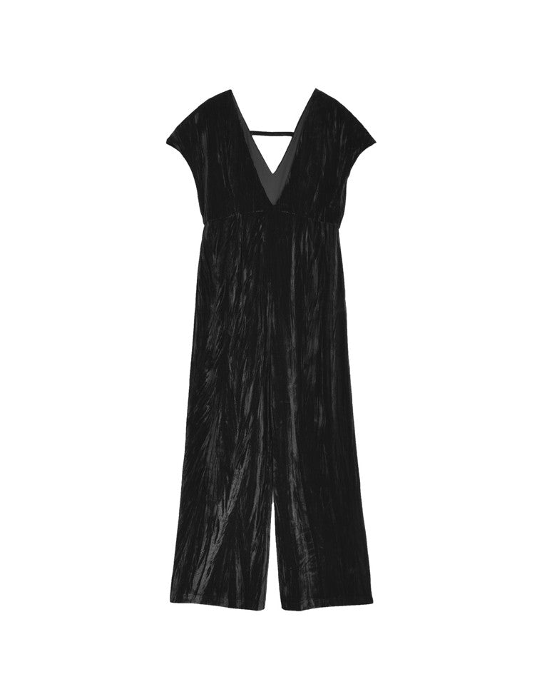 ベロアVネックオールインワン - オールインワン通販 | 人気レディース