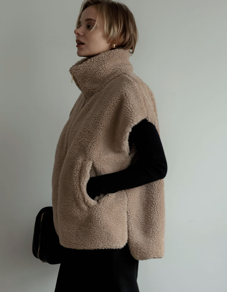 ボアスタンドベスト - ジャケット/アウター通販 | 人気レディース