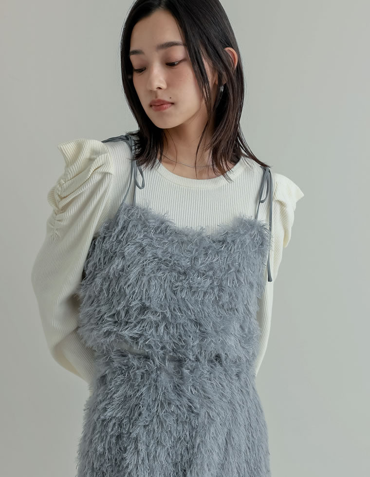 ラメフェザーキャミソールビスチェ - トップス通販 | 人気レディース