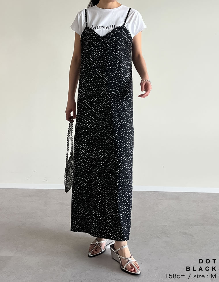 デシン柄キャミソールワンピース - ワンピース通販 | 人気レディース