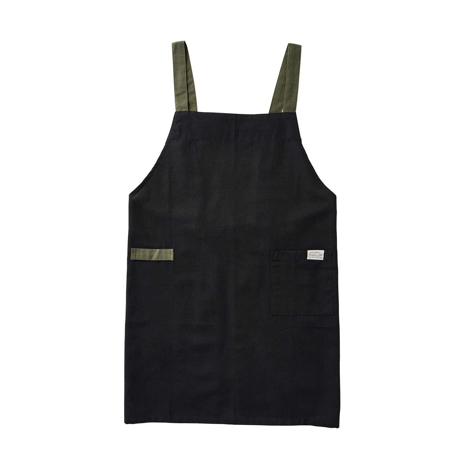 アビチュアル H型 速乾機能付き エプロン プレイン ブラック【2025年SS