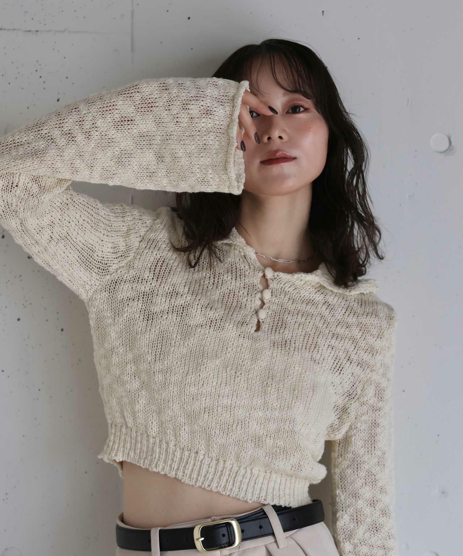 slit shoulder knit | Reurie'（レウリィ）
