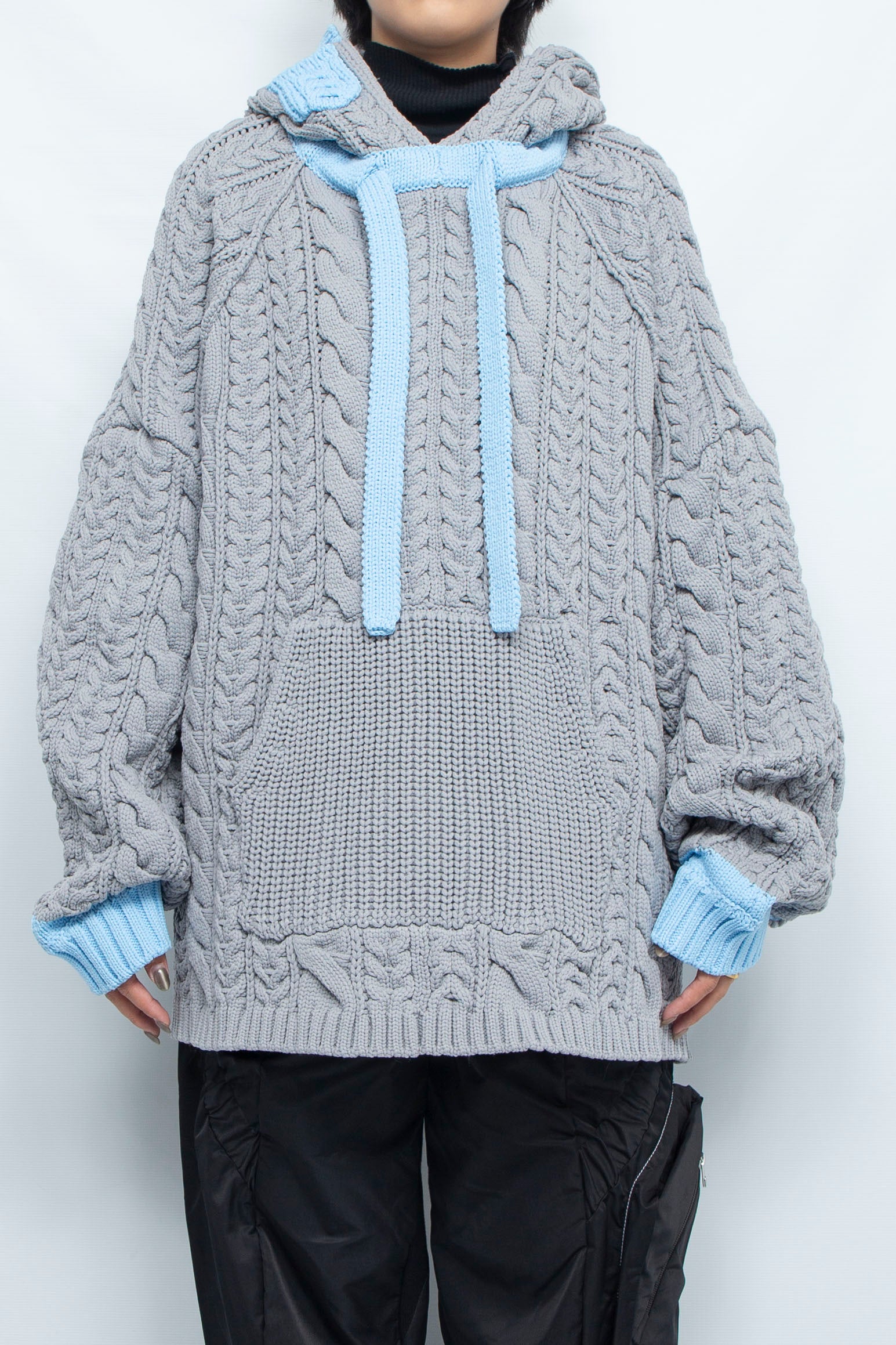 ケーブルニットビッグパーカー GRAY / BALMUNG（バルムング）通販 店舗