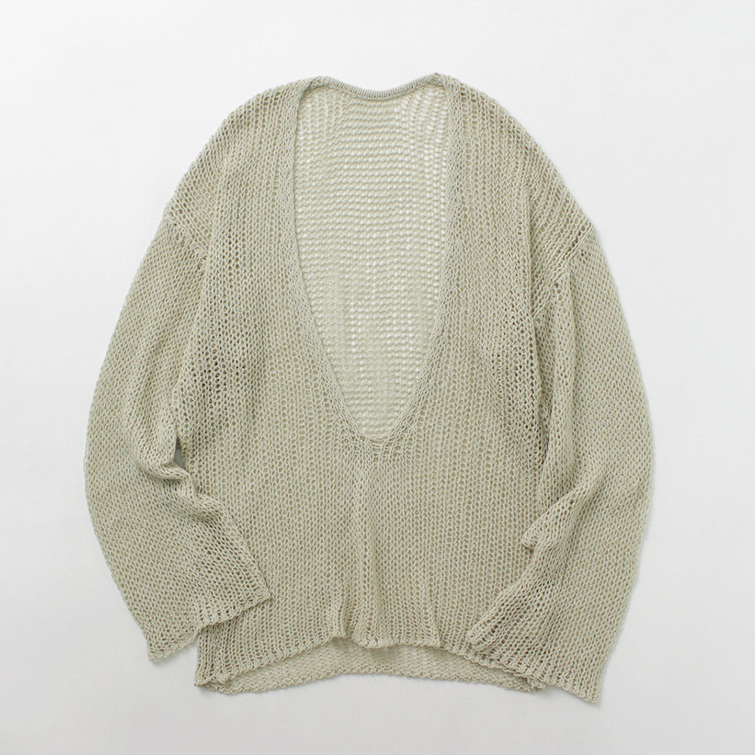 ETRE TOKYO（エトレトウキョウ） フィッシュネットVネックニットプル