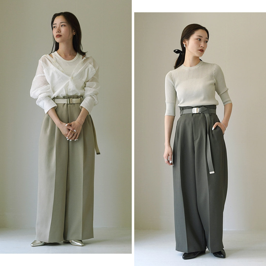 ETRE TOKYO（エトレトウキョウ） ハイウエストベルテッドセミワイド