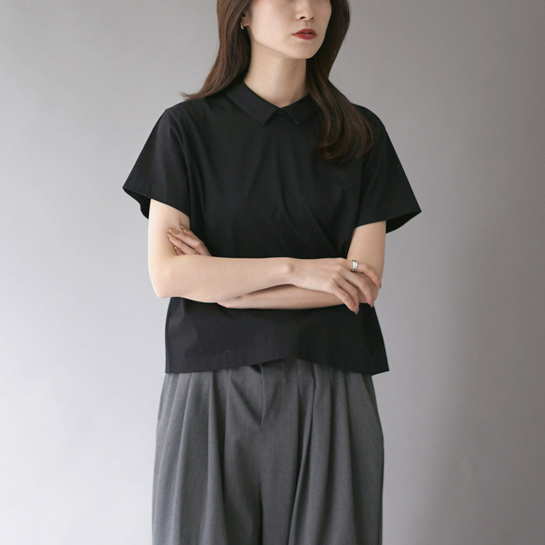 mizuiro ind（ミズイロインド） カラー Tシャツ / カットソー 半袖 襟