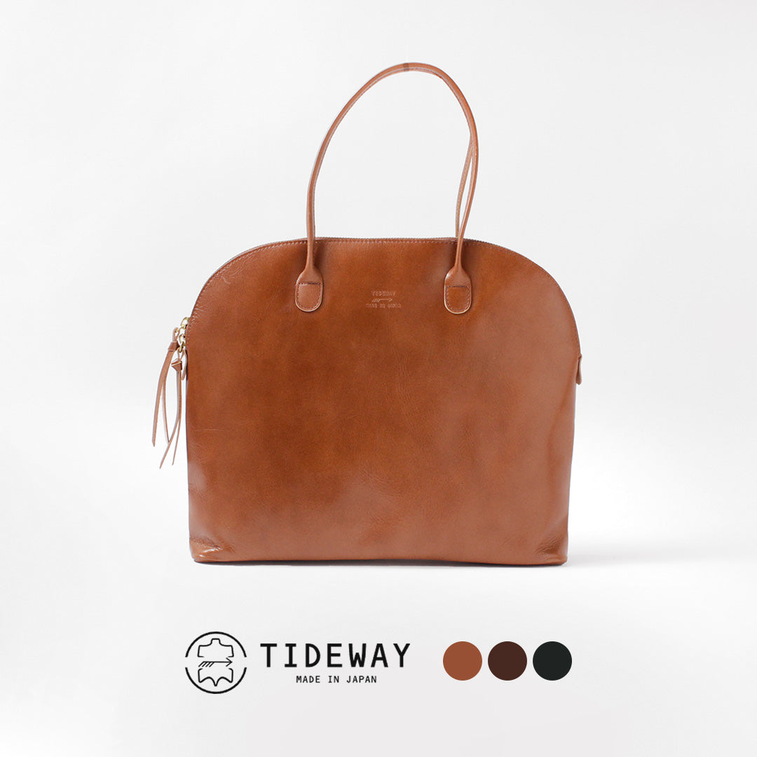 TIDEWAY（タイドウェイ） ライトレザー ボストン L / トートバッグ