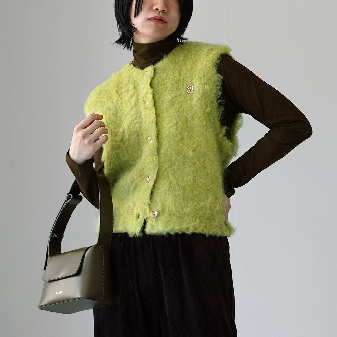 YENN（イェン） フラッフィー ベスト / レディース 起毛 ニット 前開き