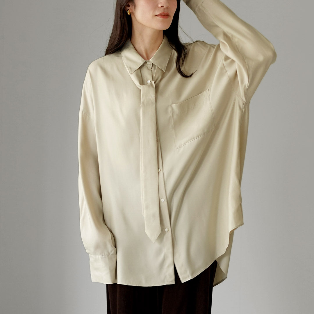 ETRE TOKYO（エトレトウキョウ） キュプラネクタイオーバーサイズ