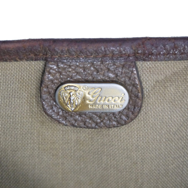 OLD Gucci レザーポケット トートバッグ（茶） – Vintage Shop Rococo