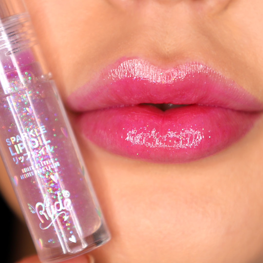 Manga Sparkle Lip Oil | Hydrating & Glossy Finish – Rude Cosmetics