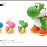 海外で「あみぐるみ“ビッグ”ヨッシー」amiiboが11月発売、まさにメガな