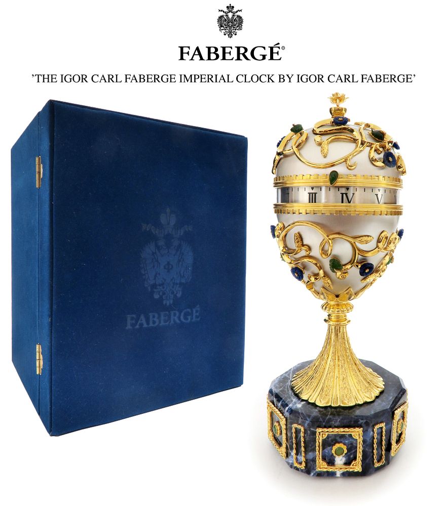 The Igor Carl Faberge Imperial Clock By Igor Carl for sale at