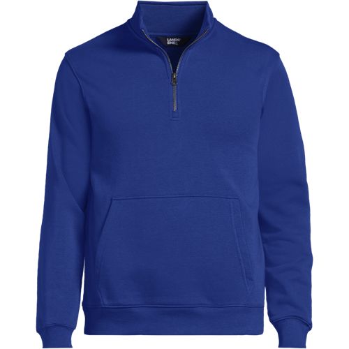 Unisex Long Sleeve Quarter Zip Mock Neck Sweatshirt | Lands' End