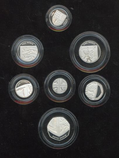 Scotmint | UK 2008 Royal Shield of Arms Silver Proof Piedfort Coin Set