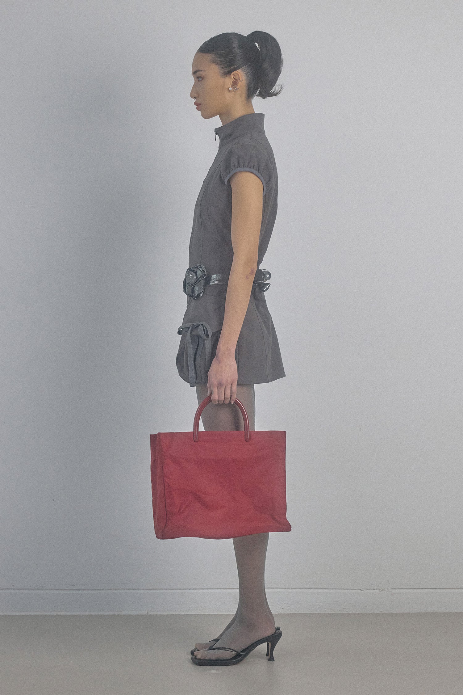 Cargo Zip-Up Dress Charcoal – Sculptor