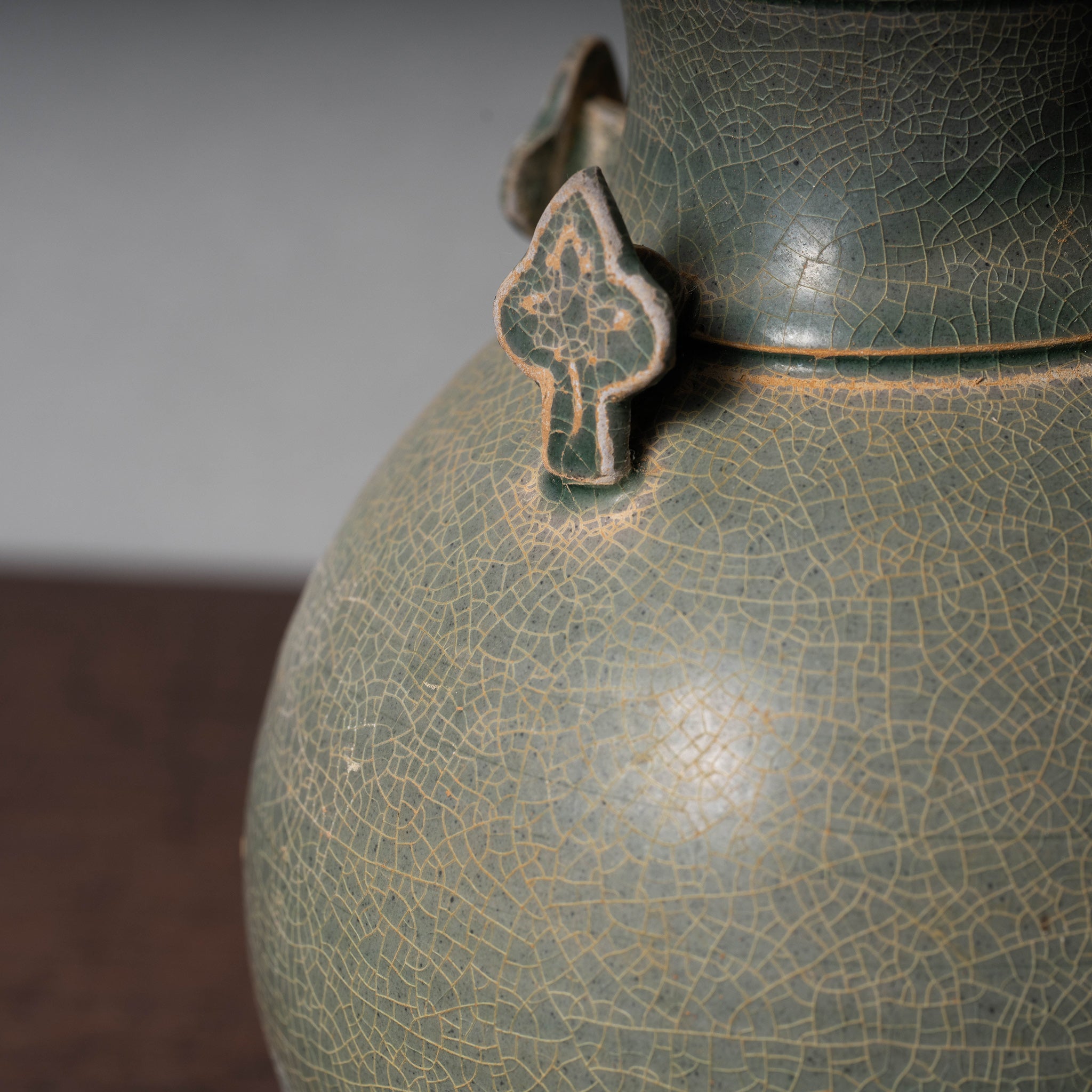 北宋 越州窯 青磁四耳壺 – 燦禾 SANKA