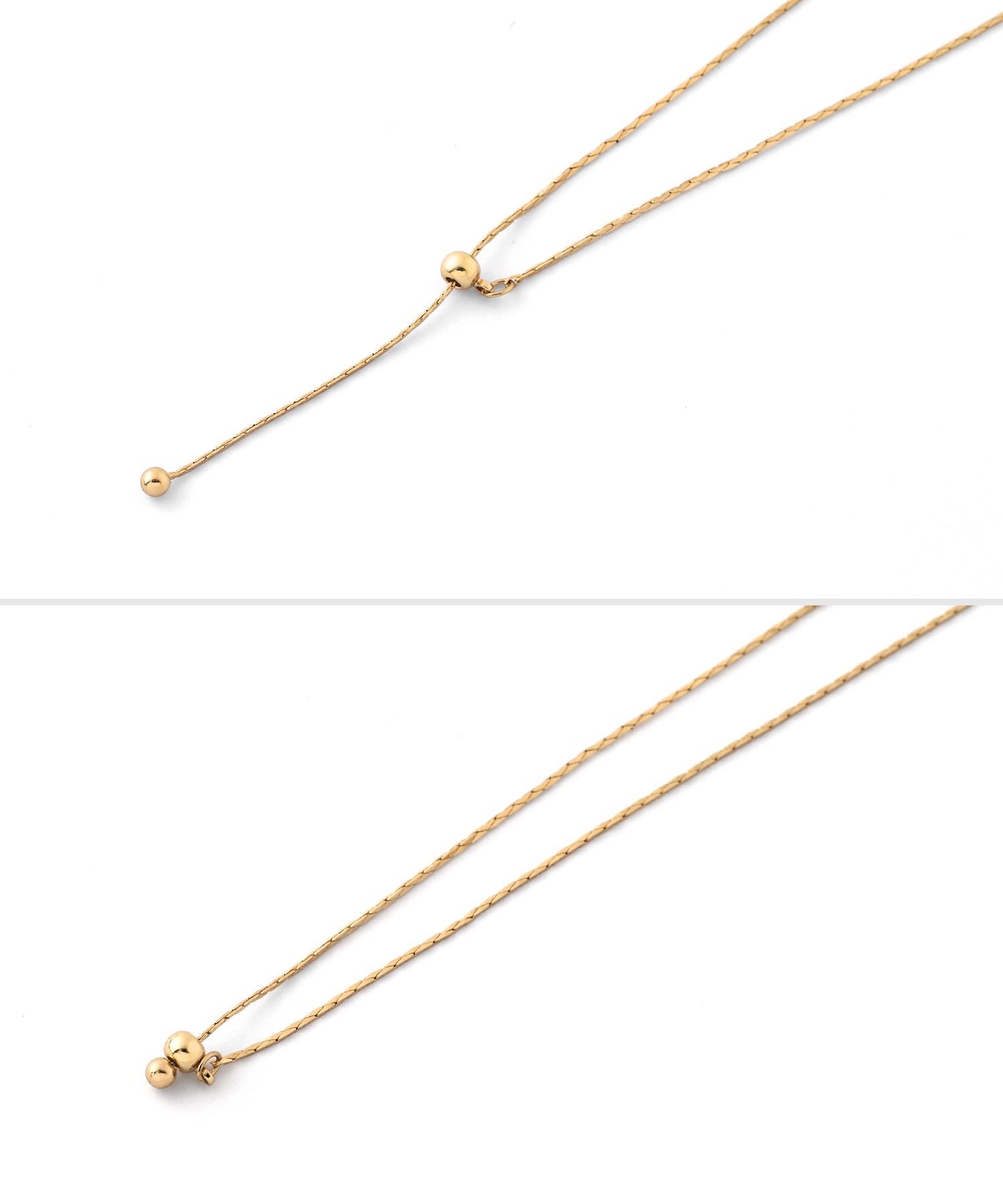 ANEMONE】Y字チェーンネックレス｜アネモネ・シエナロゼ・ミミサン