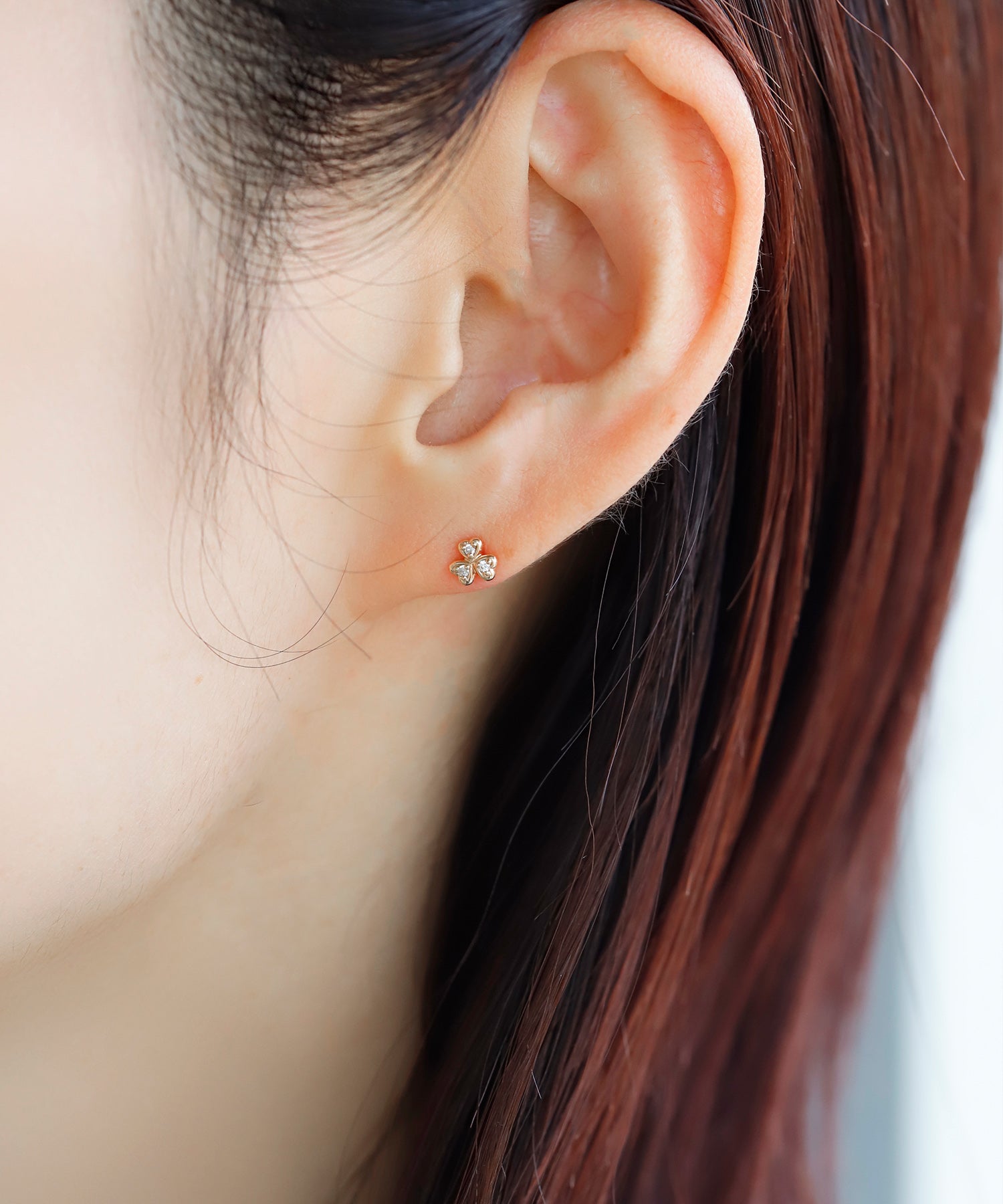 SIENAROSE】クローバーモチーフダイヤピアス｜アネモネ・シエナロゼ