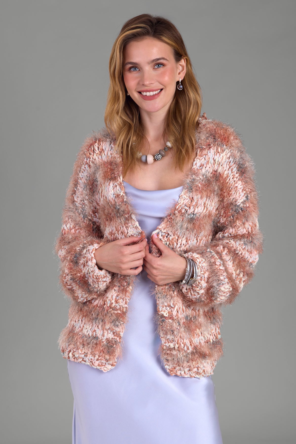Eyelash Hand Knit Cardigan – SAACHI