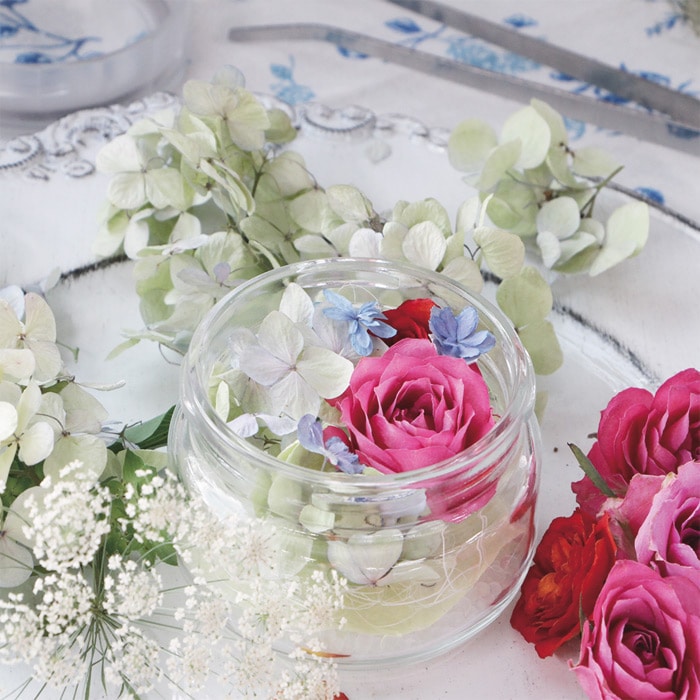 とても綺麗な色に仕上がるドライフラワーのためのシリカゲル｜種（タネ