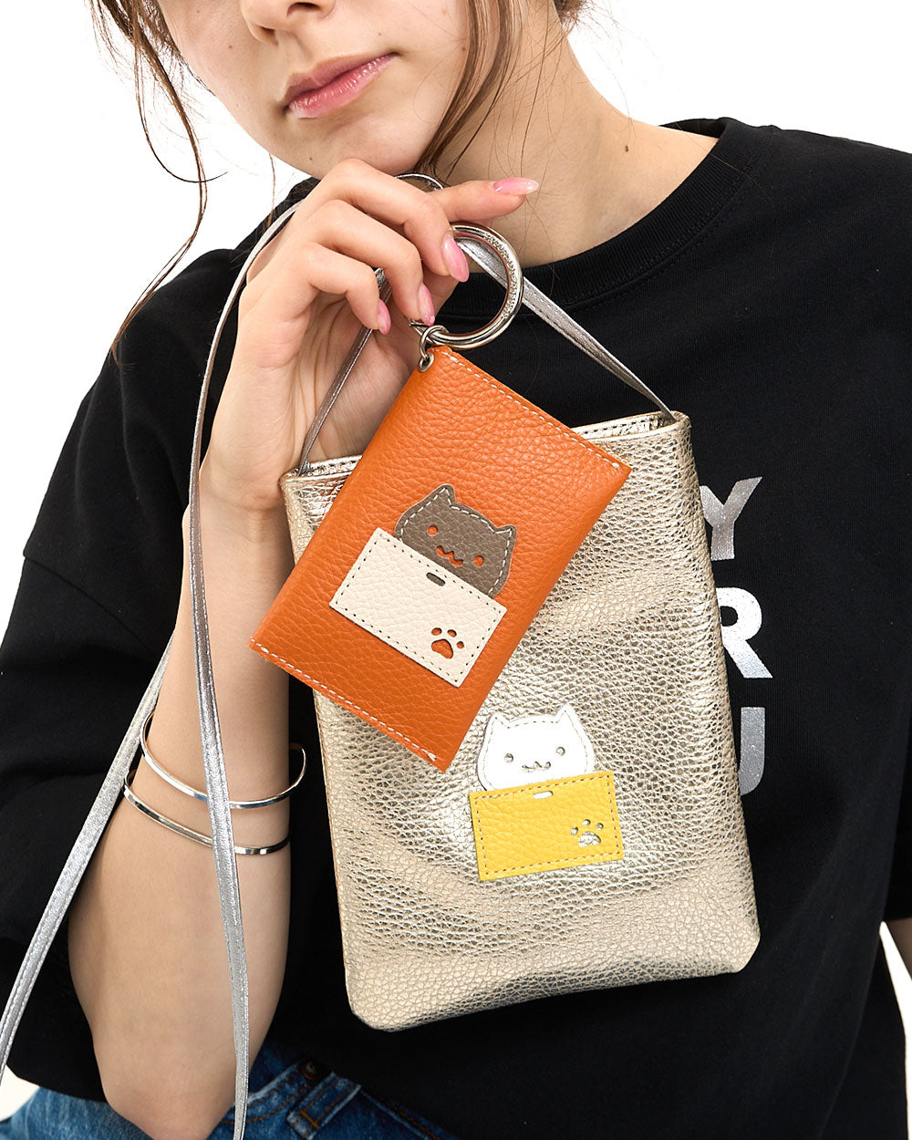 ねこ マルチフラップ ミニケース＆チャーム 1868