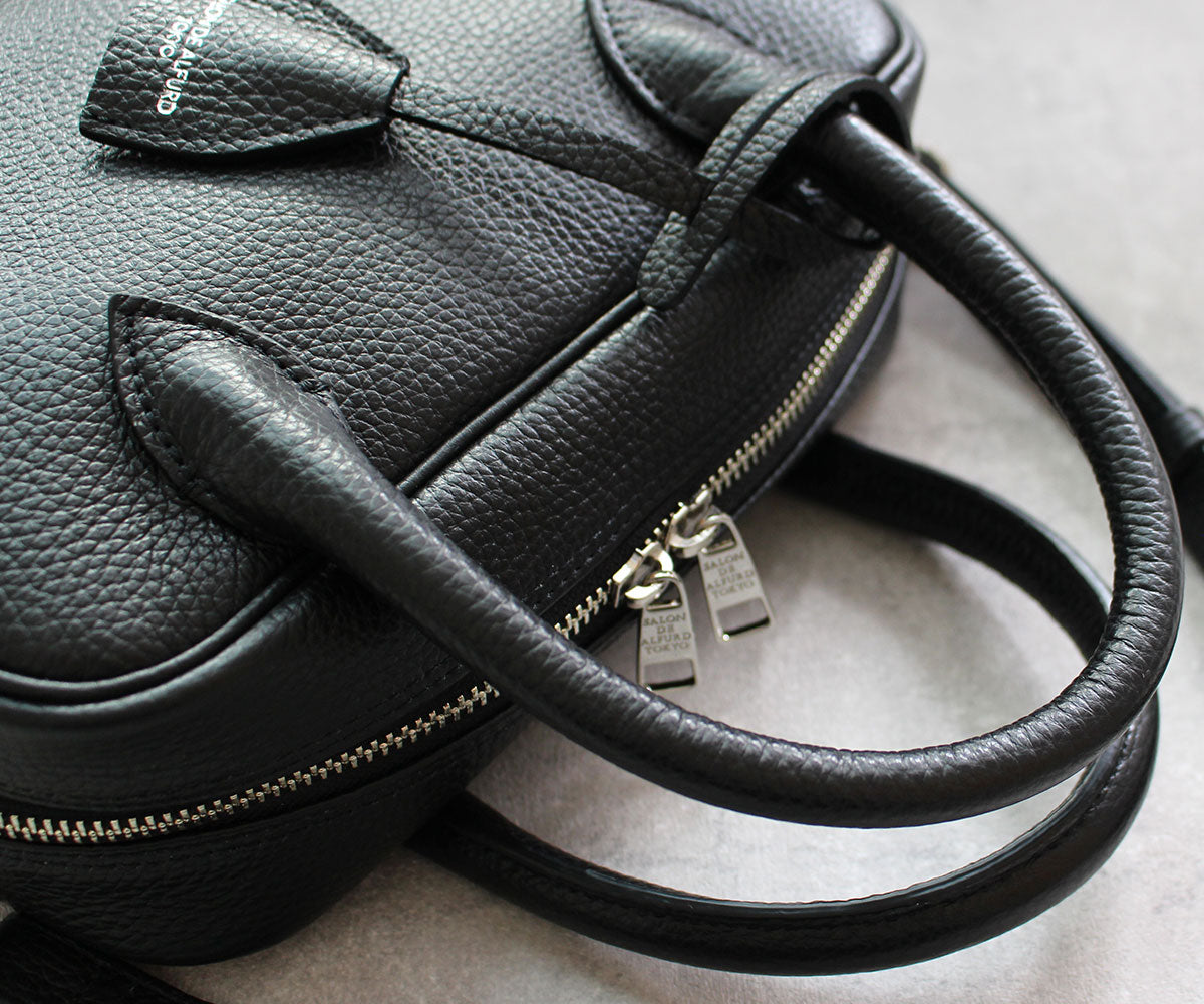 GAIEN 2WAYボストンバッグ Sサイズ イタリアンシュリンク型押しレザー