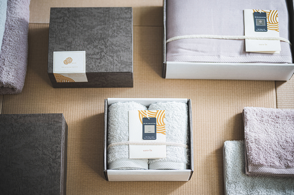 sara-la「礼-rei-」バスタオル1枚 フェイスタオル2枚セット 奇跡の綿花