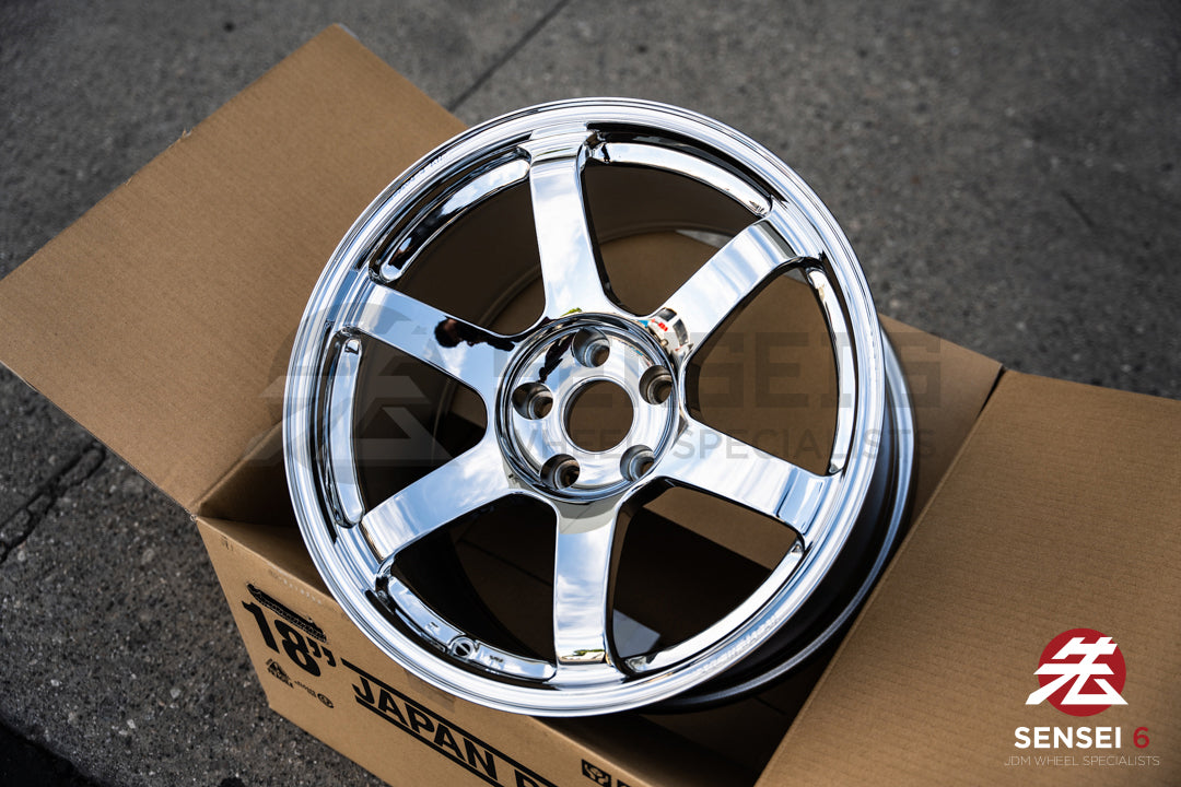 Volk TE37 Saga SL / 18x10.5 +15 / 5x114.3 / Chrome – Sensei 6