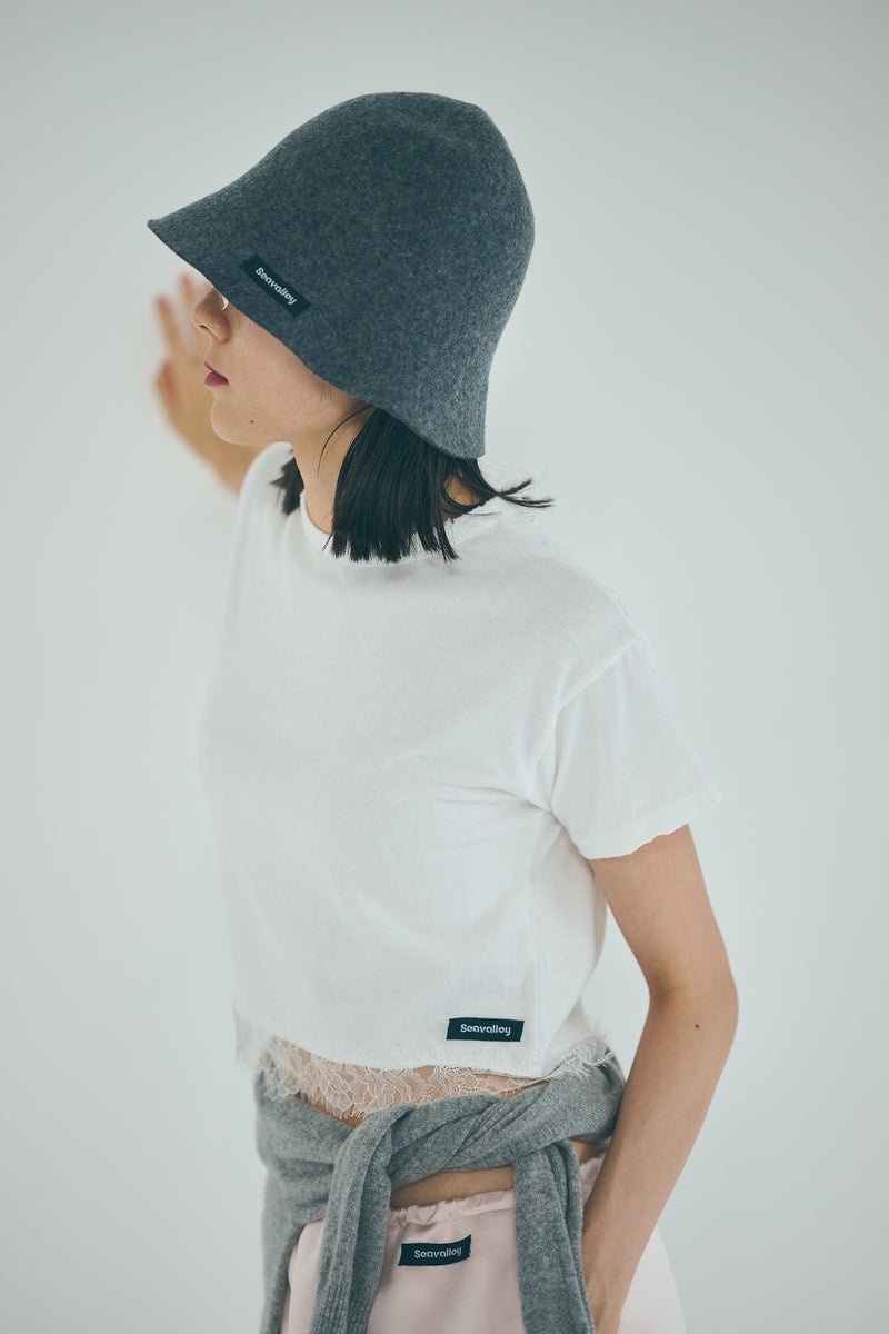 VINTAGE 88 DAMAGED SHORT LACE TEE – SEA