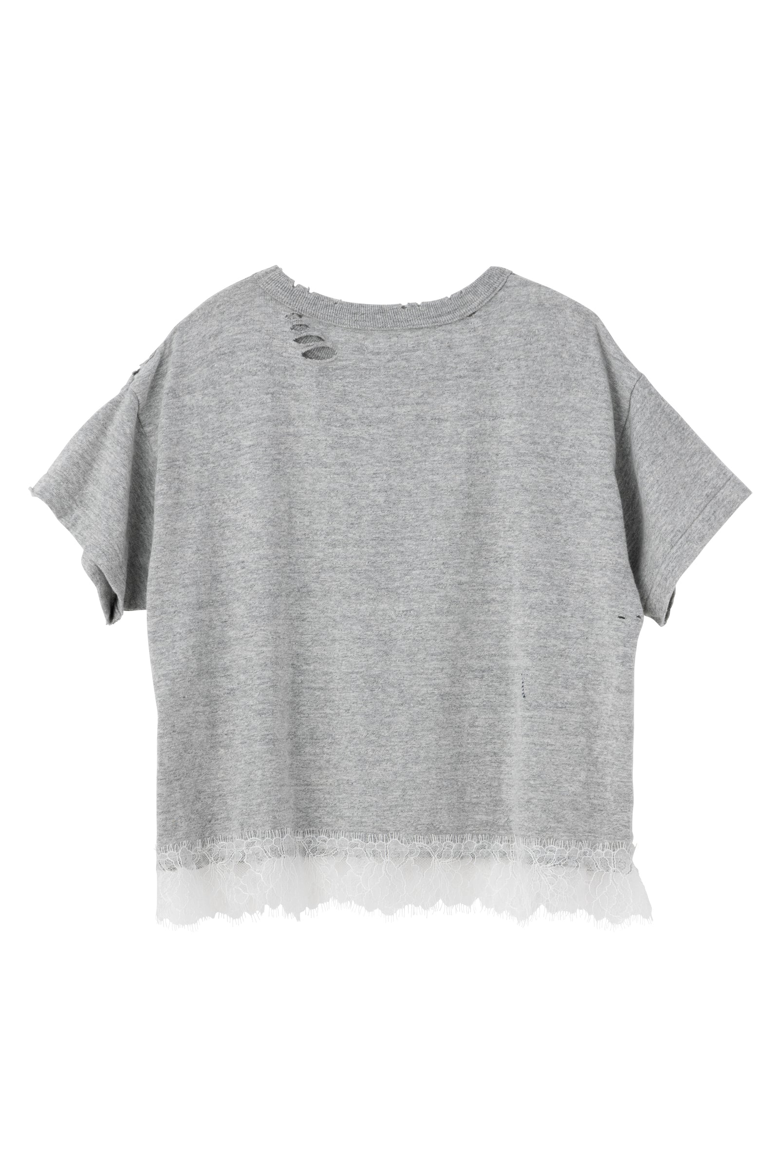 VINTAGE 88 DAMAGED SHORT LACE TEE – SEA