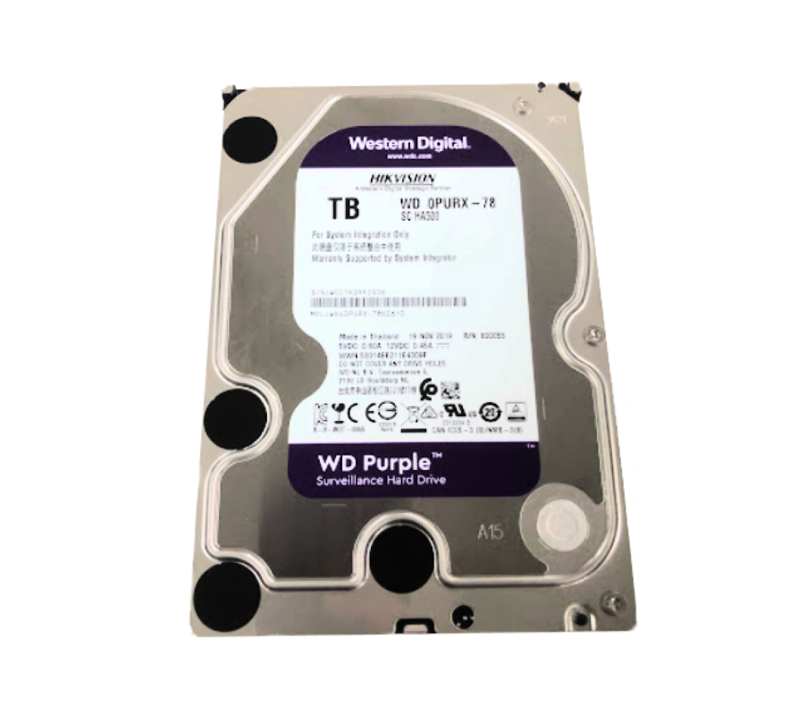 防犯カメラ ウエスタンデジタルHDD パープル | Security Design ONLINE