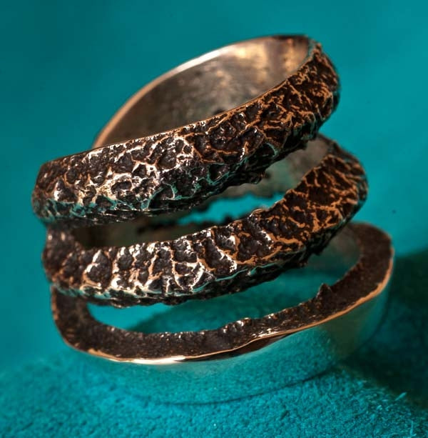Native American Charles Loloma Design Silver Ring by Matthew White