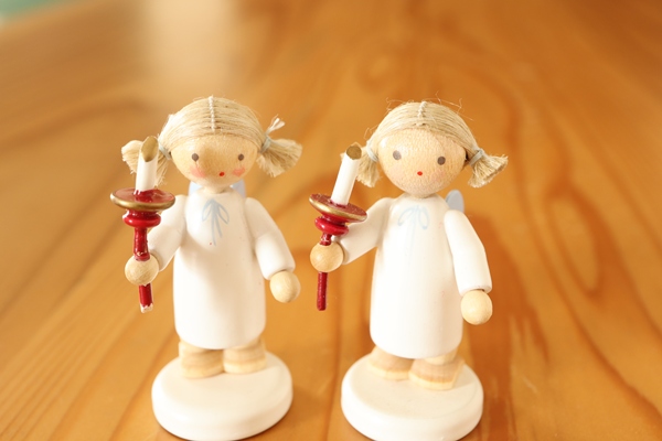FL天使とキャンドル – ドイツ・ザイフェンの木のおもちゃ seiffen