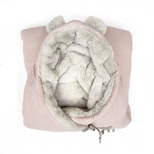 Babyshower（ベビーシャワー）｜クマ耳つきもこもこフットマフ｜出産