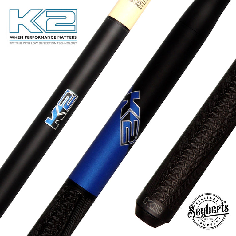 K2 Black and Blue 5 in 1 Break/Jump Pool Cue - KLJBBL - Seybert's