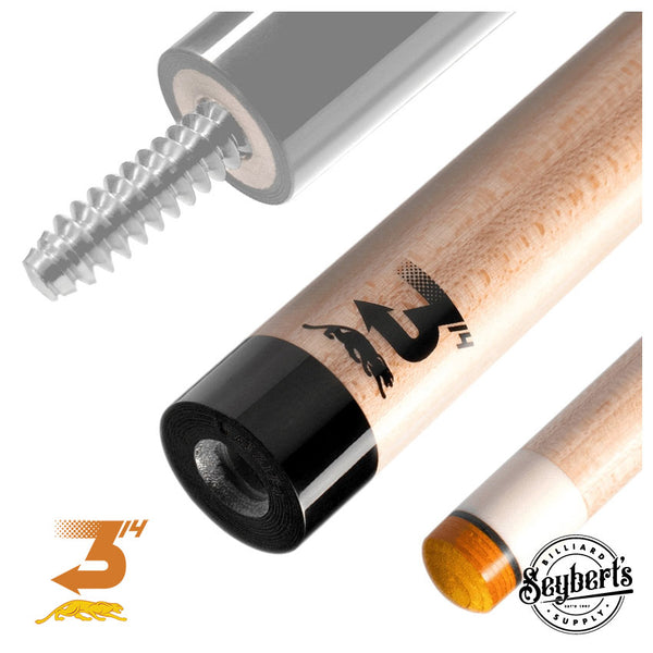 Predator 314-3 Pool Cue Shaft | 3/8 10 Thread Black Collar Cue