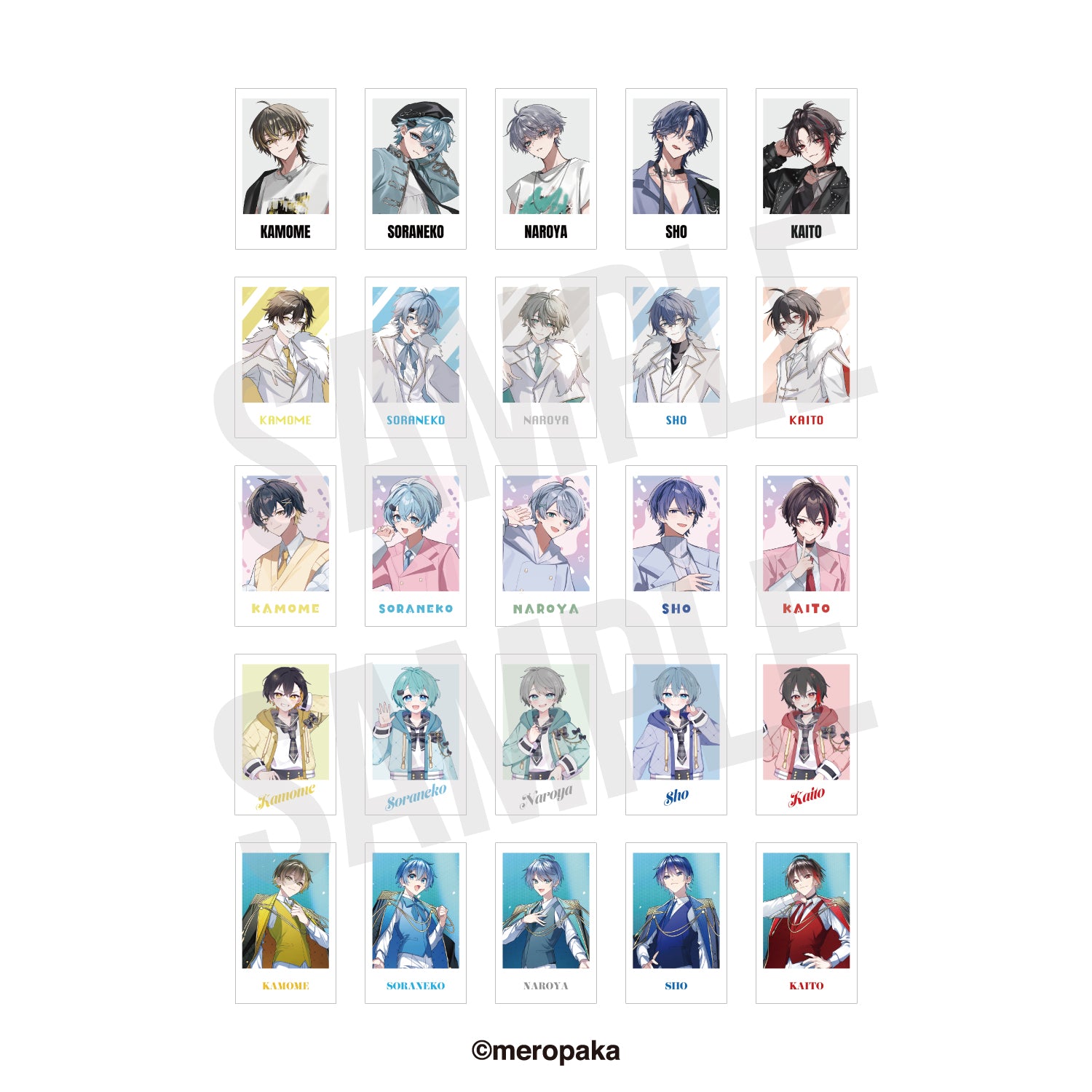 数量限定】ランダムチェキ風カード 2025年めろん ver. – めろぱか