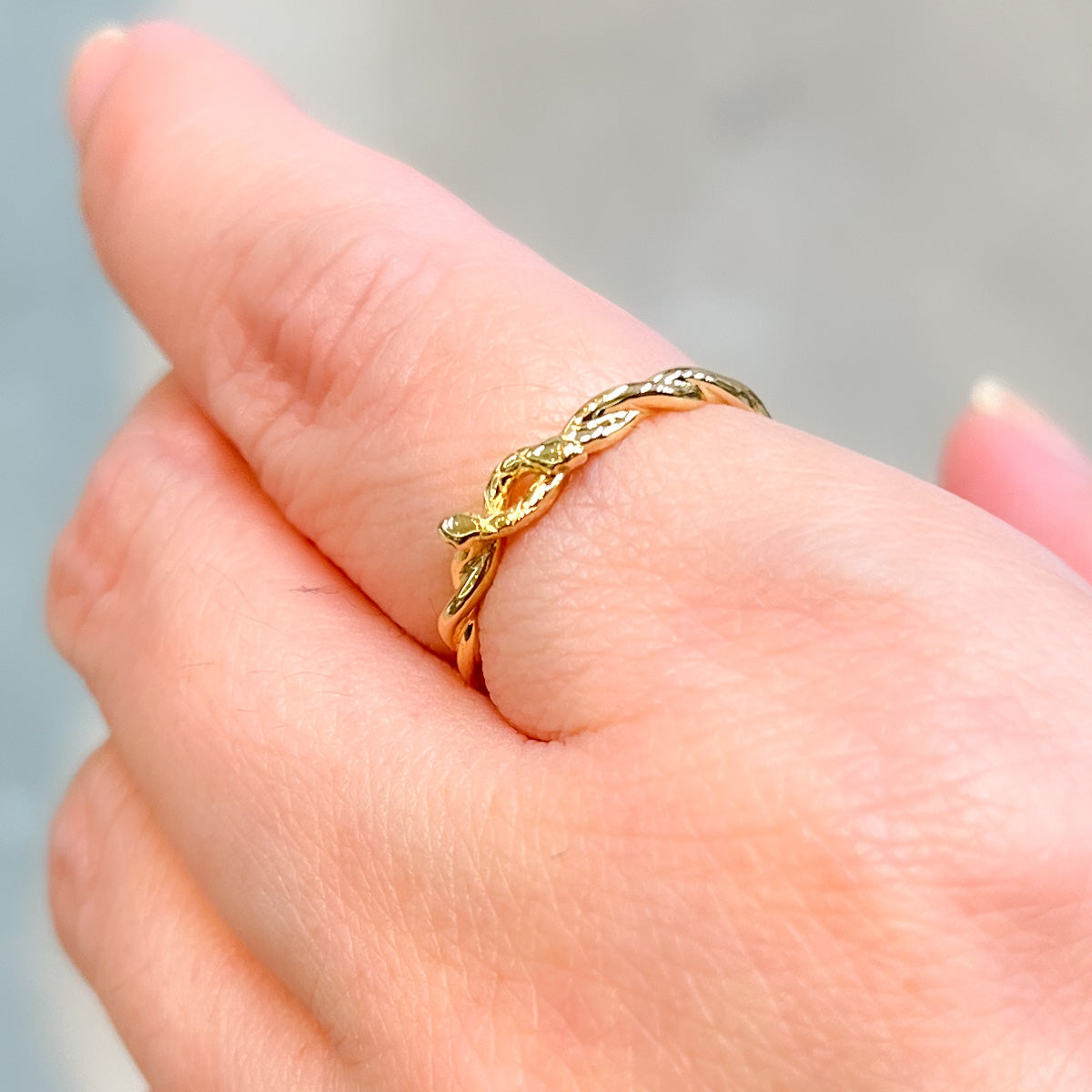 オーダー対応】K18 リング スネーク モチーフ 2匹の蛇 ゴールド