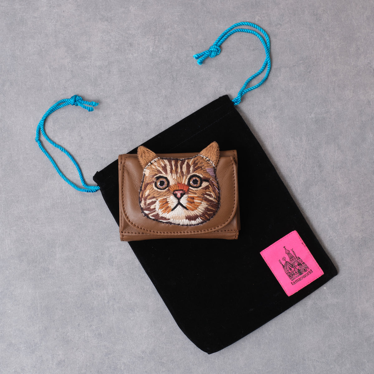 tamao world ねこ3つ折りミニ財布