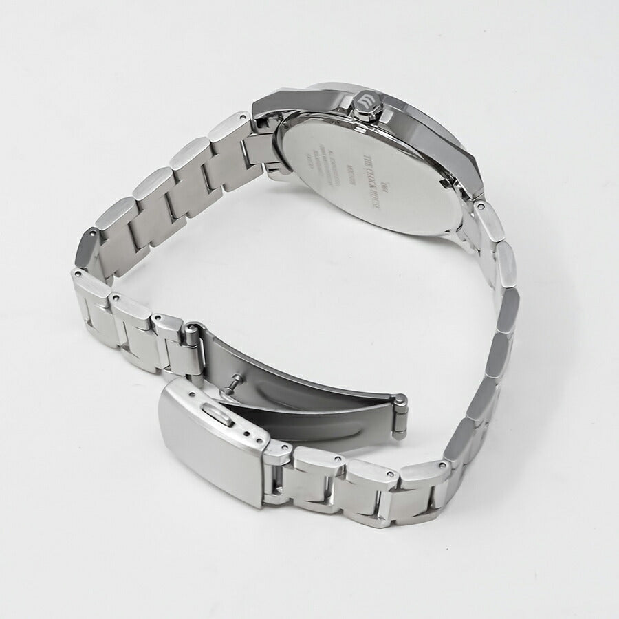 ザ・クロックハウス エッジ ソーラー 3針 グロス MBC1009-WH1A メンズ