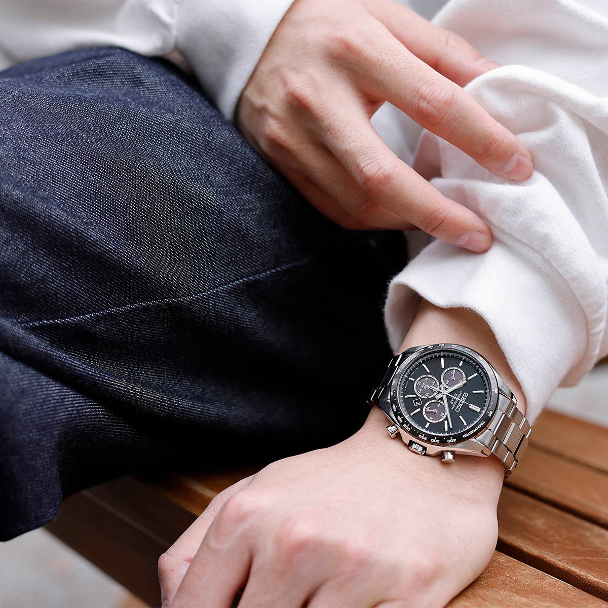 セイコー セレクション Sシリーズ SBPY167 メンズ ソーラー クロノ