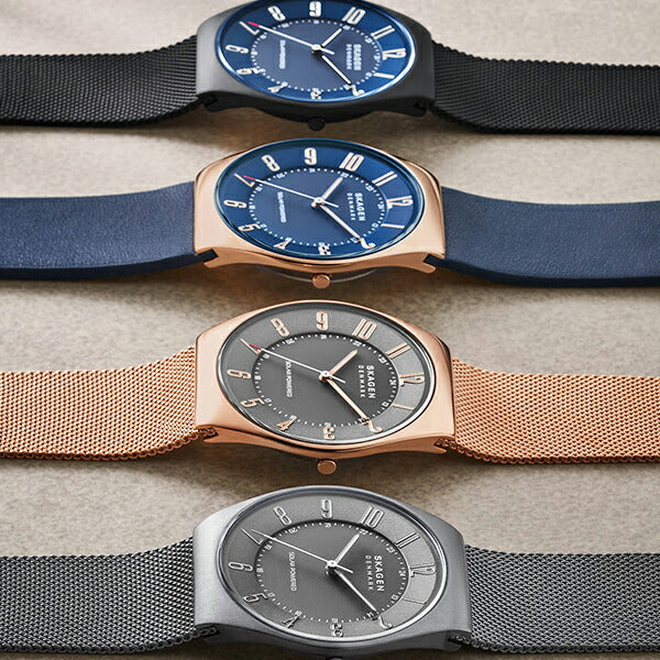 スカーゲン グレーネン SKW6834 メンズ ソーラー アナログ 革ベルト