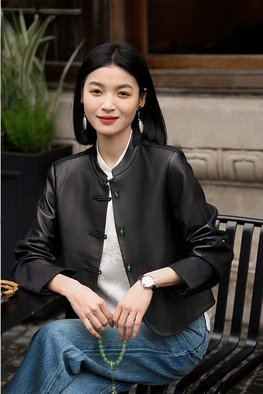 楽天市場】【2024新作】レディース 本革 レザージャケット 黒 羊革100