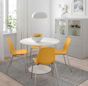 NEW】IKEA ikea イケア DOCKSTA ドクスタテーブル, ホワイト/ホワイト